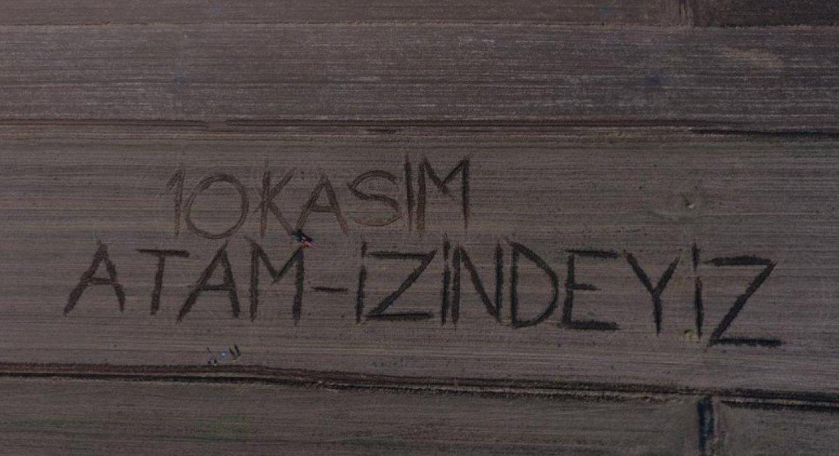 Kırklareli'nde tarlaya yazılan 