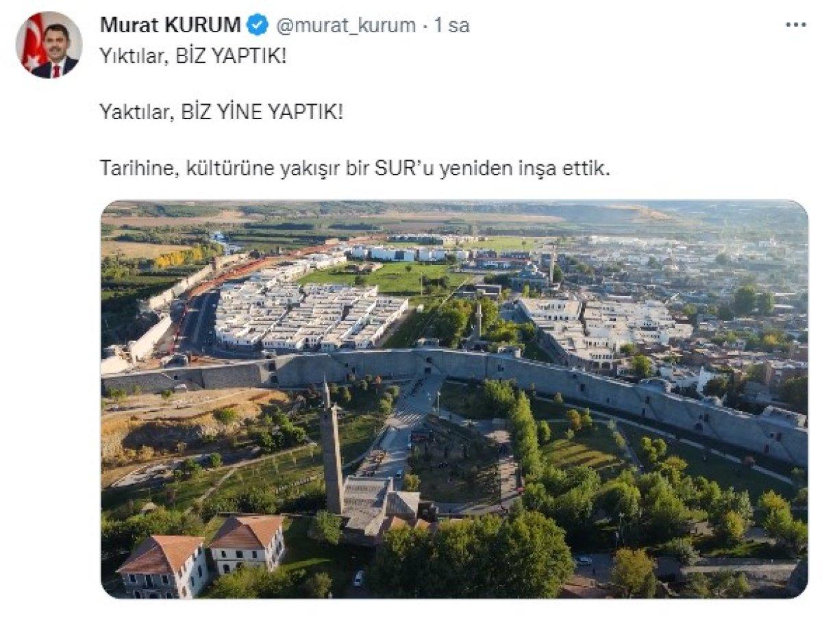 Murat Kurum: Sur'u yeniden inşa ettik