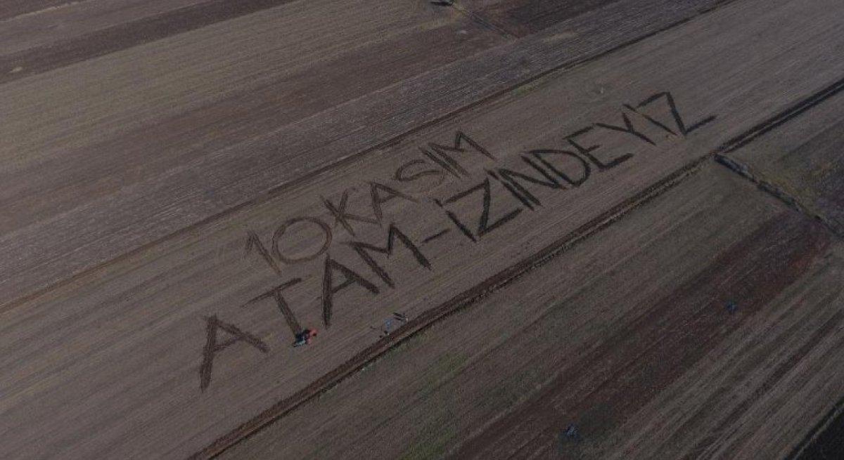 Kırklareli'nde tarlaya yazılan 