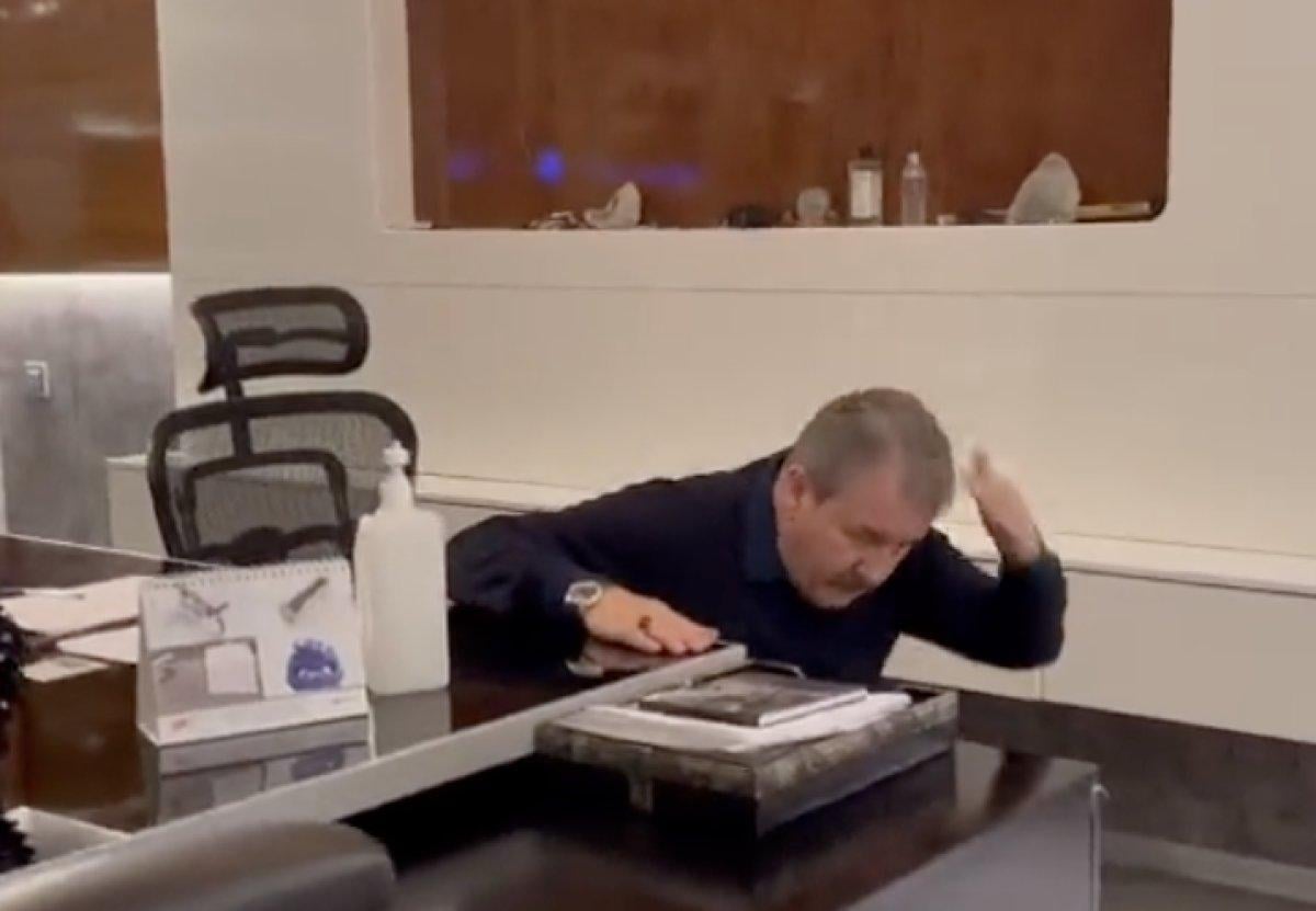 Mustafa Destici’nin deprem tatbikatına katıldığı anlar