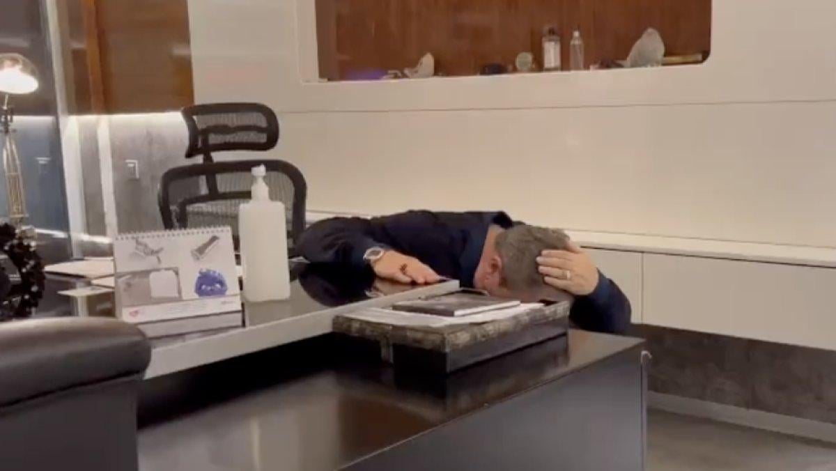 Mustafa Destici’nin deprem tatbikatına katıldığı anlar