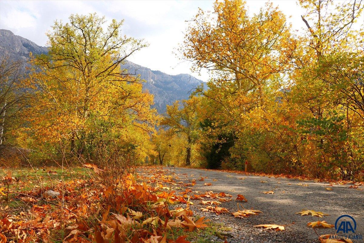 Adana'daki Belemedik Tabiat Parkı'ndan sonbahar manzaraları