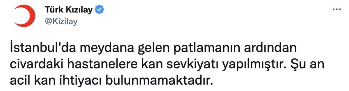 Kızılay: Şu an için kan ihtiyacı bulunmamaktadır