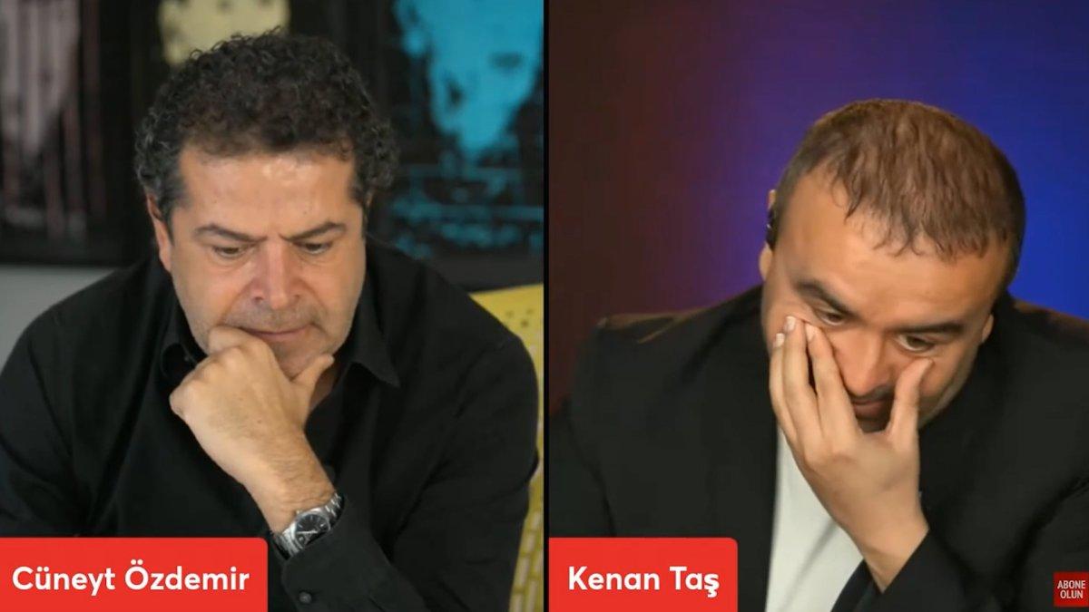 Cüneyt Özdemir ve Kenan Taş'ın canlı yayında zor anları
