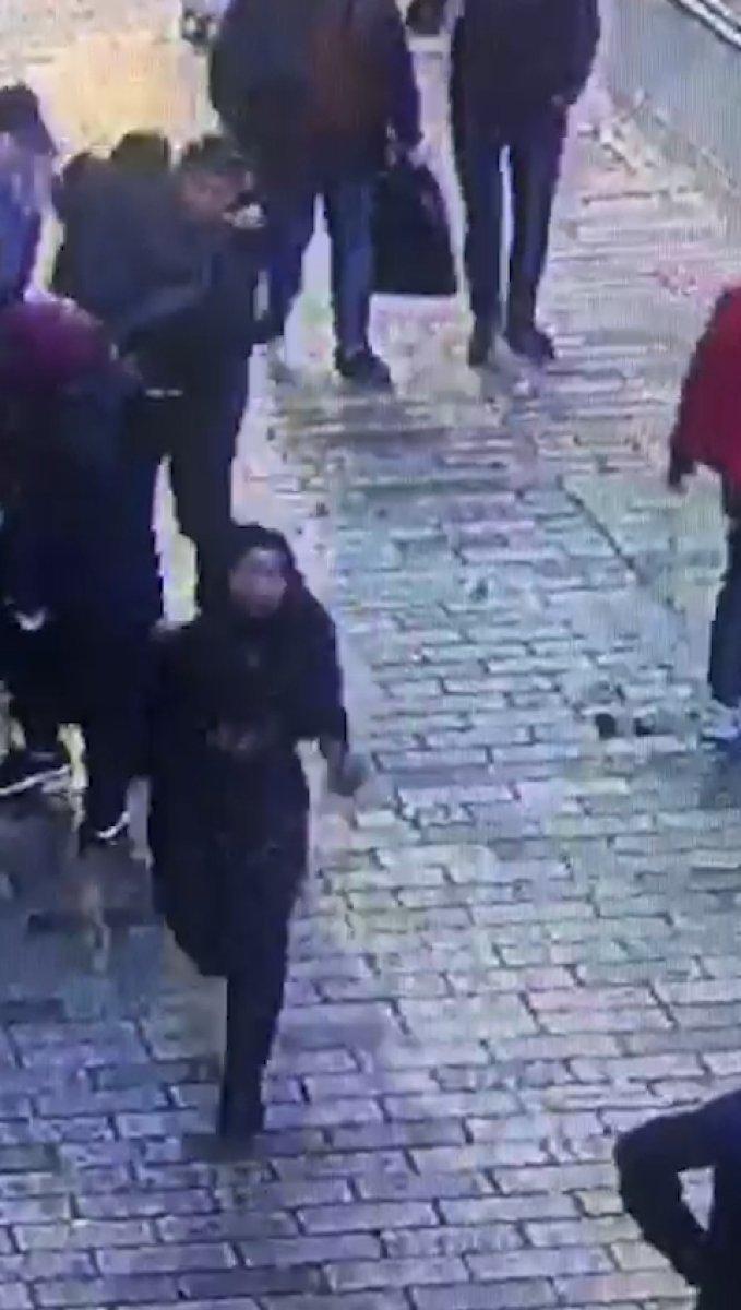 Taksim'e bomba bırakan teröristin patlama sonrası bindiği taksi ortaya çıktı