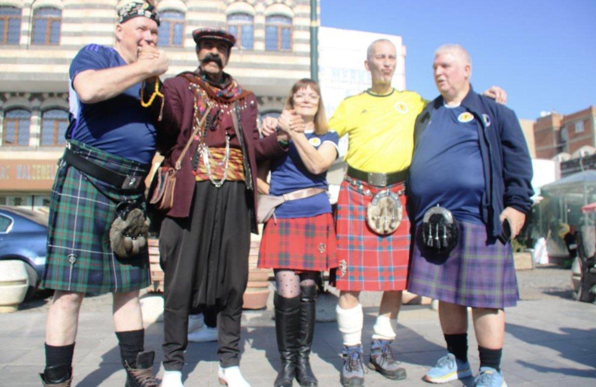 İskoç taraftarlar Diyarbakır'da