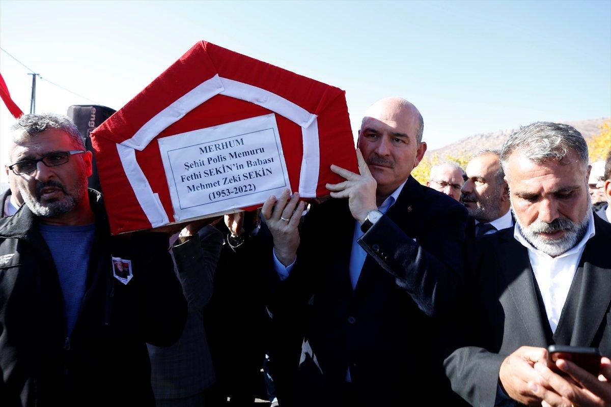 Şehit Fethi Sekin’in babası son yolculuğuna uğurlandı