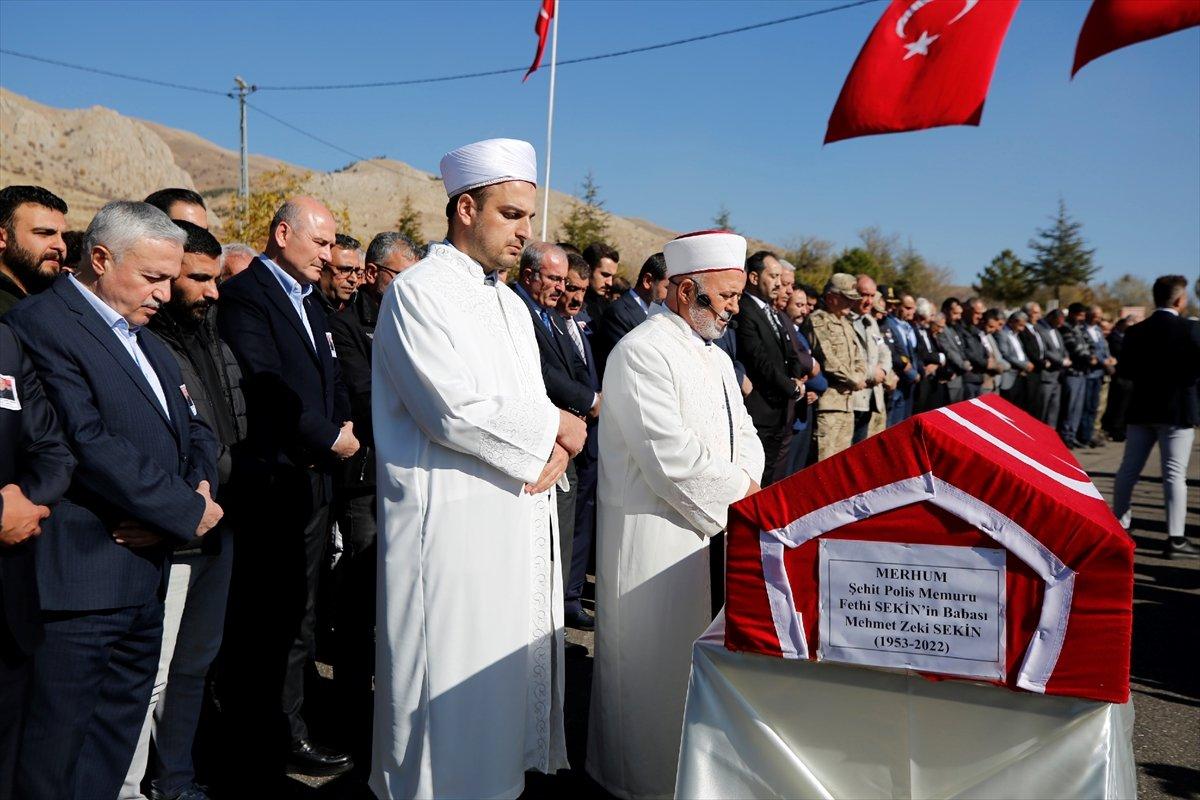 Şehit Fethi Sekin’in babası son yolculuğuna uğurlandı