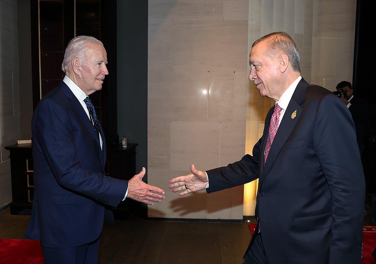 Bali'de Cumhurbaşkanı Erdoğan-Joe Biden görüşmesi