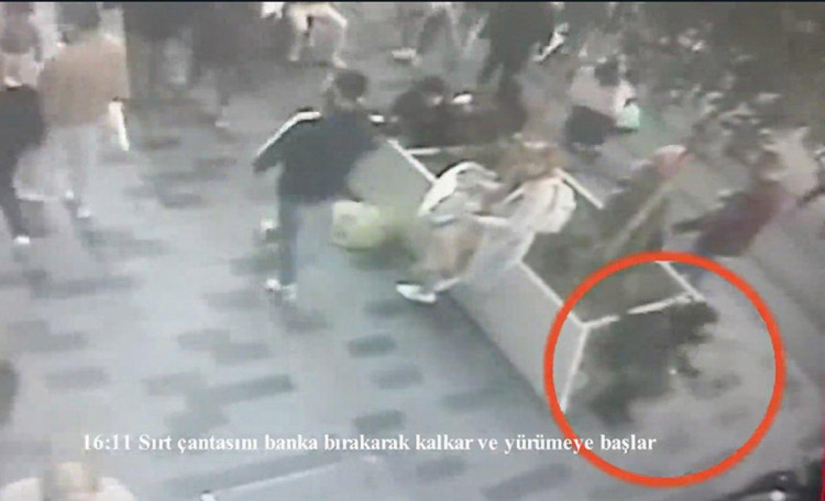 Taksim'deki bombalı saldırıyı yapan teröristin olay yerine geliş görüntüleri yayınlandı