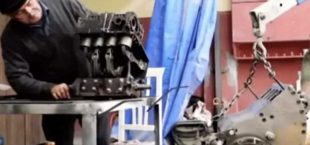 Otomobillere LPG takan mucitten benzin buharıyla çalışan motor