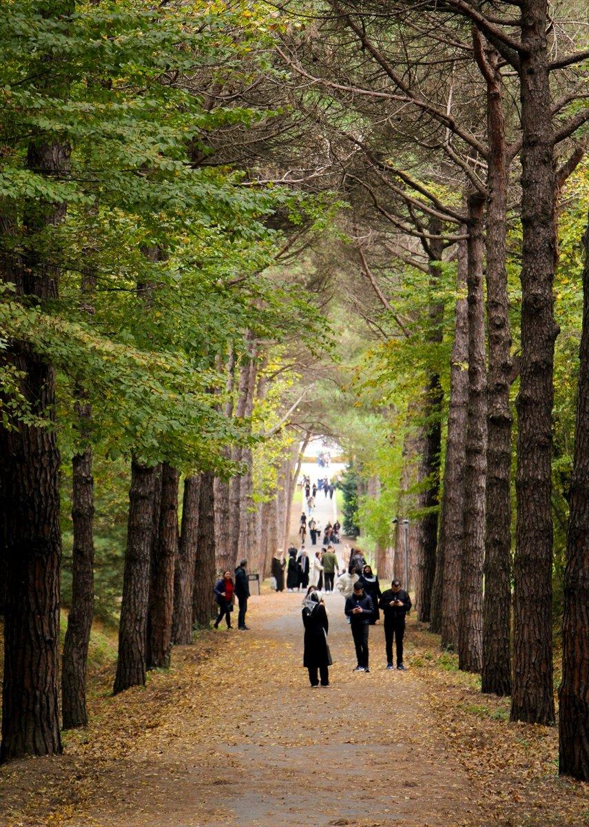 Atatürk Arboretumu sonbahar renklerine büründü
