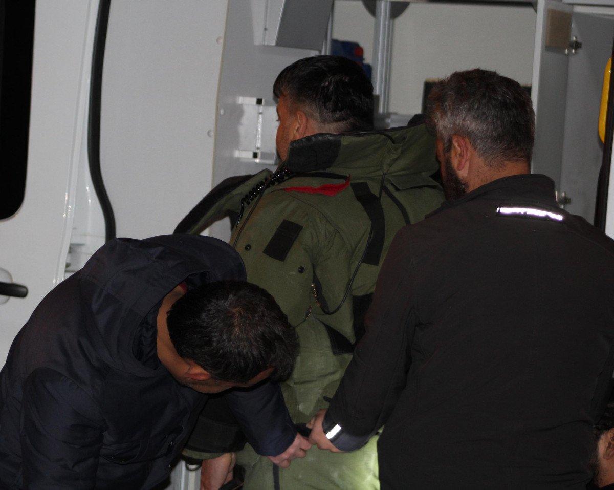 Nevşehir'de, patlatılan şüpheli valizden bidon çıktı