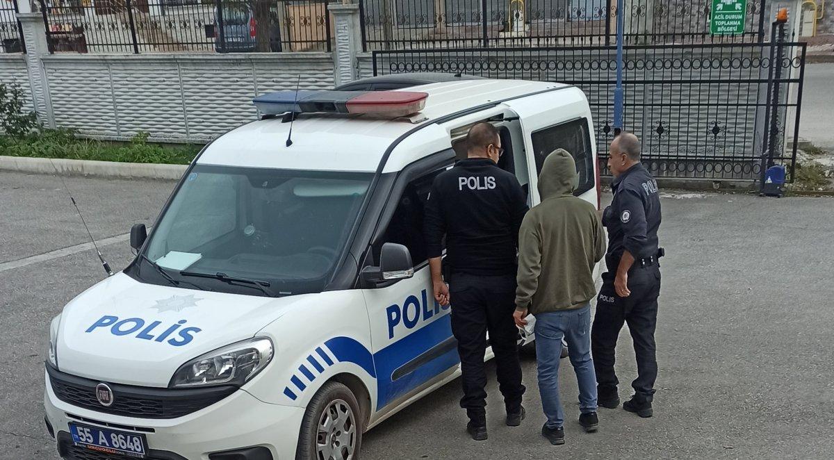 Samsun'da karısını silahla tehdit eden adam yakalandı