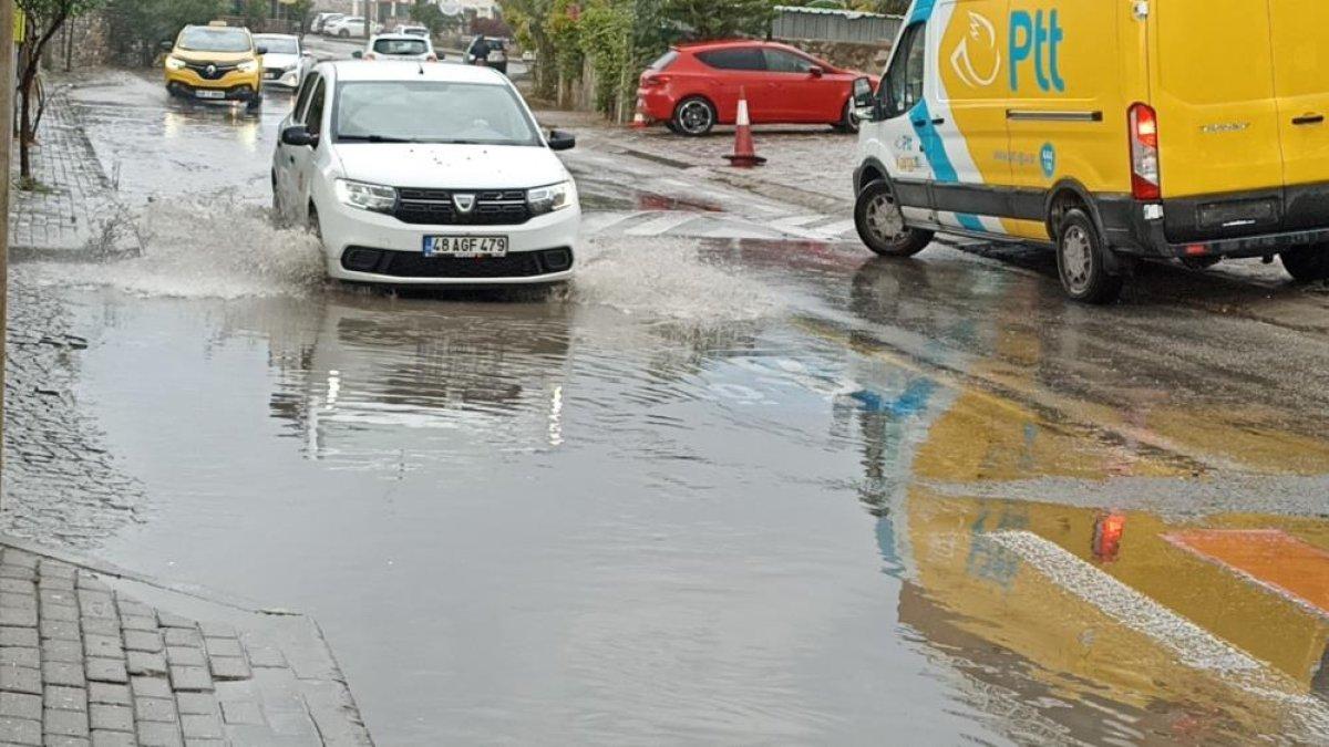 Bodrum'da yağmur etkili oldu