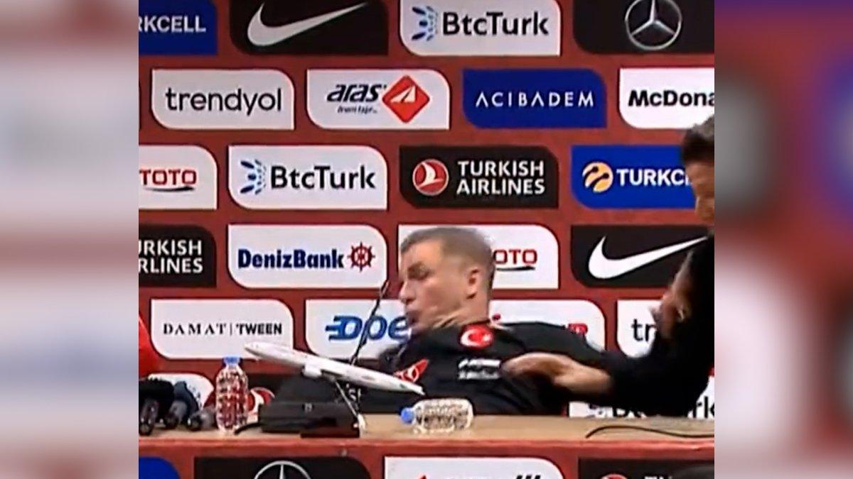 Stefan Kuntz, basın toplantısında sandalyeden düştü