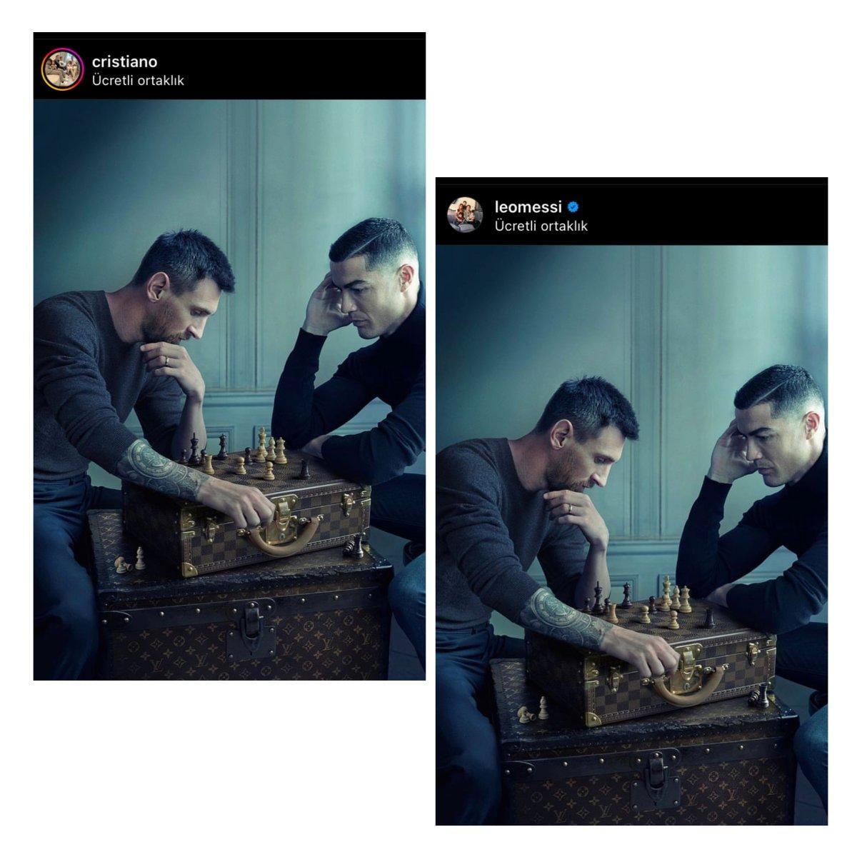 Lionel Messi ve Cristiano Ronaldo'dan ortak paylaşım