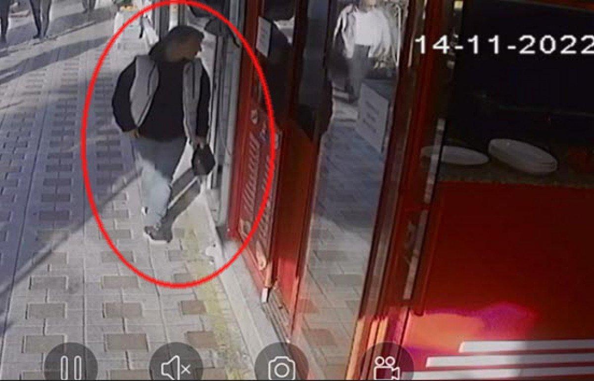 Manisa'da telefon hırsızı kamerada 