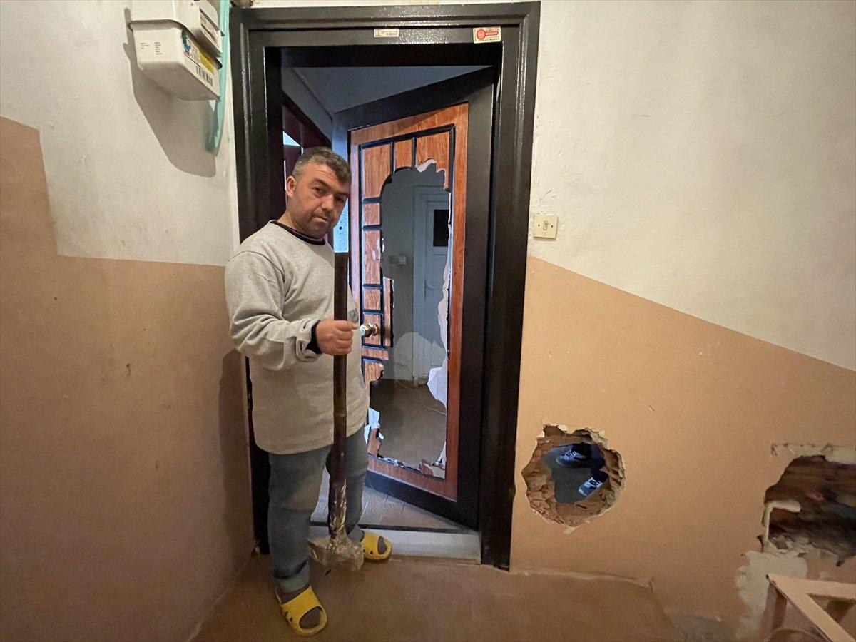 İstanbul'da kiracı - ev sahibi anlaşmazlığı: Balyozla kapıyı kırdı