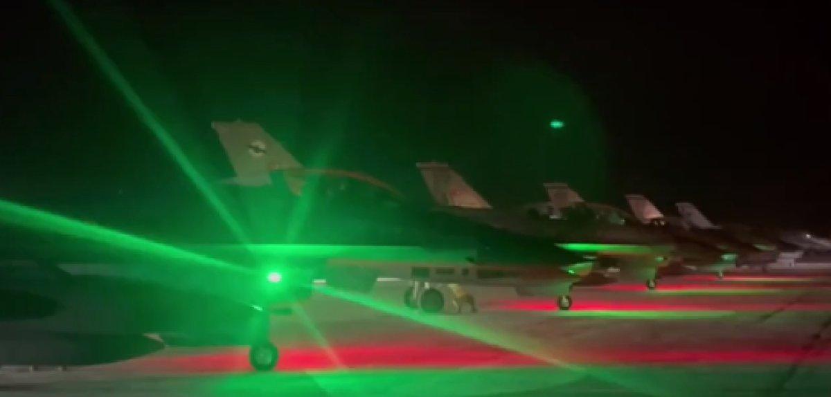 Terör mevzilerinin yerle bir edildiği anlar