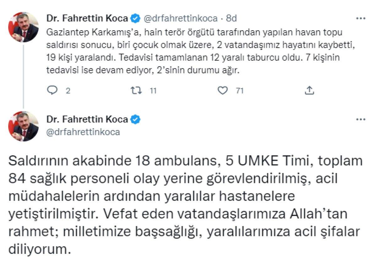 Gaziantep'te terör saldırısında yaralananların sağlık durumları