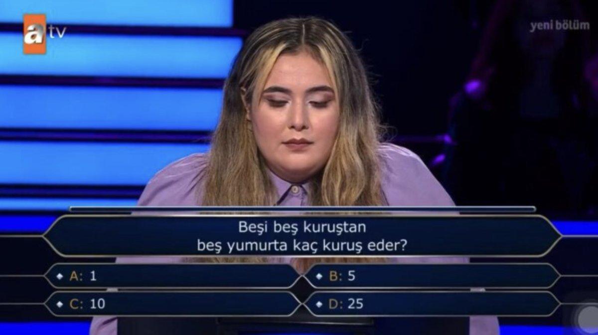 Kim Milyoner Olmak İster'de yarışmacıyı şaşırtan soru