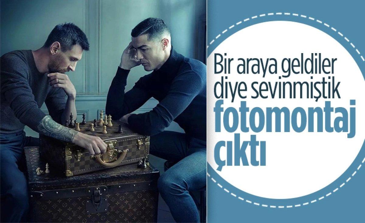 Ronaldo ve Messi'nin satrançlı fotoğrafının bedeli