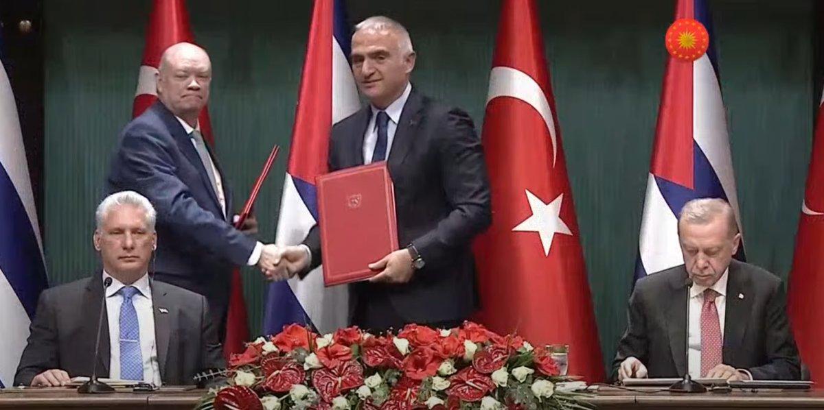 Türkiye ile Küba arasında 6 anlaşma imzalandı