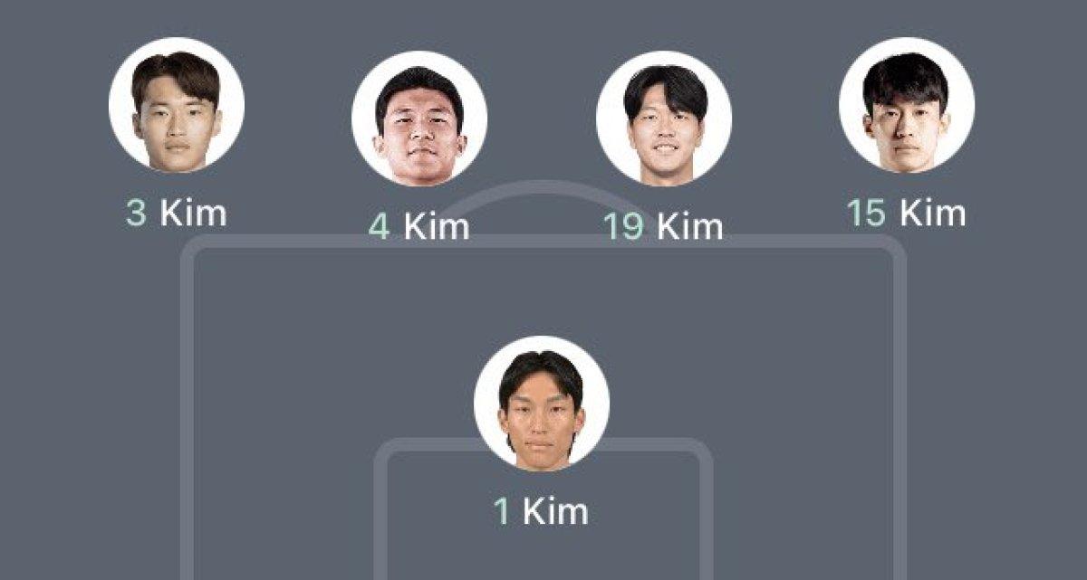 Güney Kore savunması Kim'lerden oluşuyor