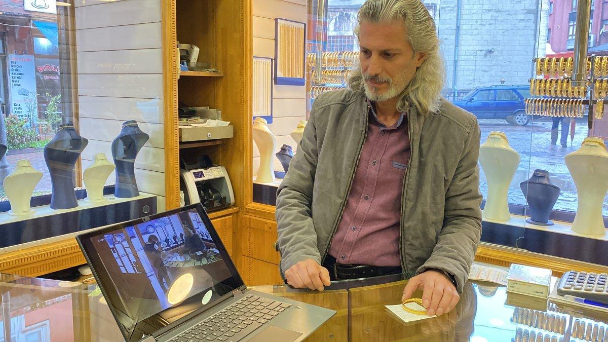 Zonguldak'ta 'Bunu yapmak zorundayım' notuyla kuyumcudan bilezik çaldı