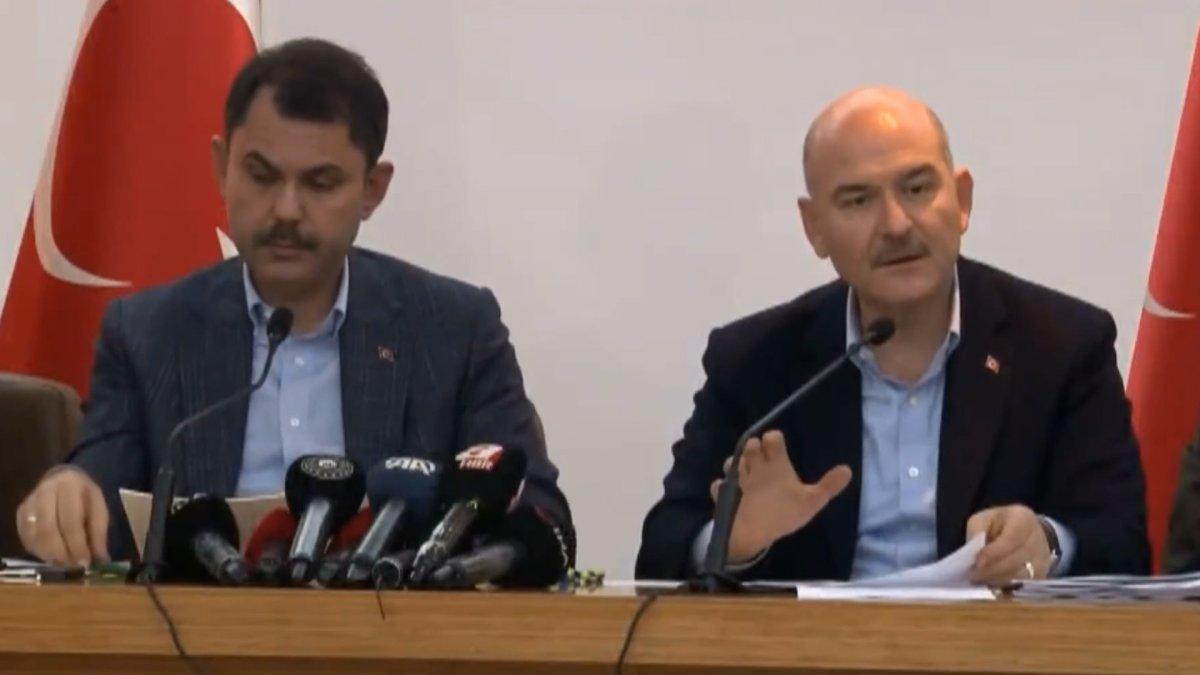 Süleyman Soylu ve Murat Kurum'dan Düzce depremiyle ilgili son durum değerlendirmesi