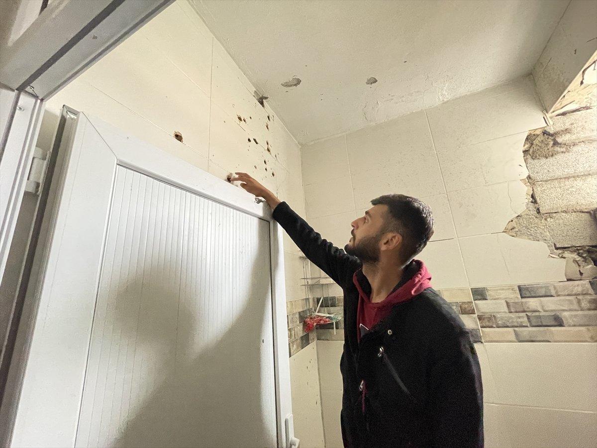 Gaziantep'te roket saldırısında yeğenine mezar olan evine ilk kez girdi