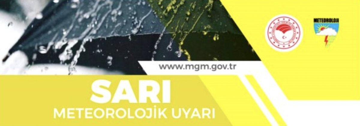 Meteoroloji 25 il için sarı kodlu uyarıda bulundu