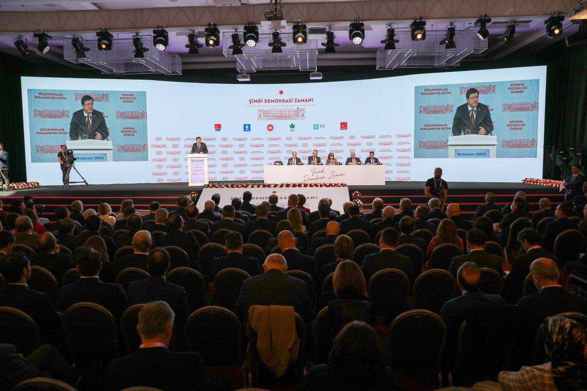 Altı masadan 156 sayfalık anayasa taslağı