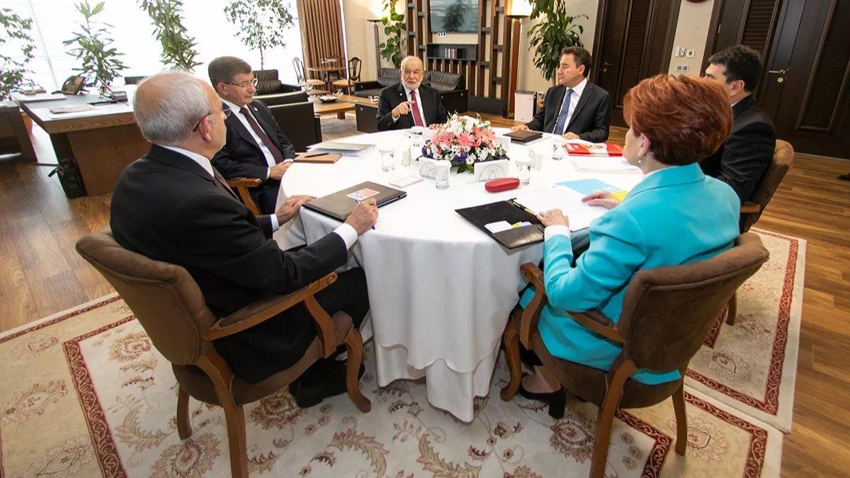 Altılı masa bir kez daha toplandı