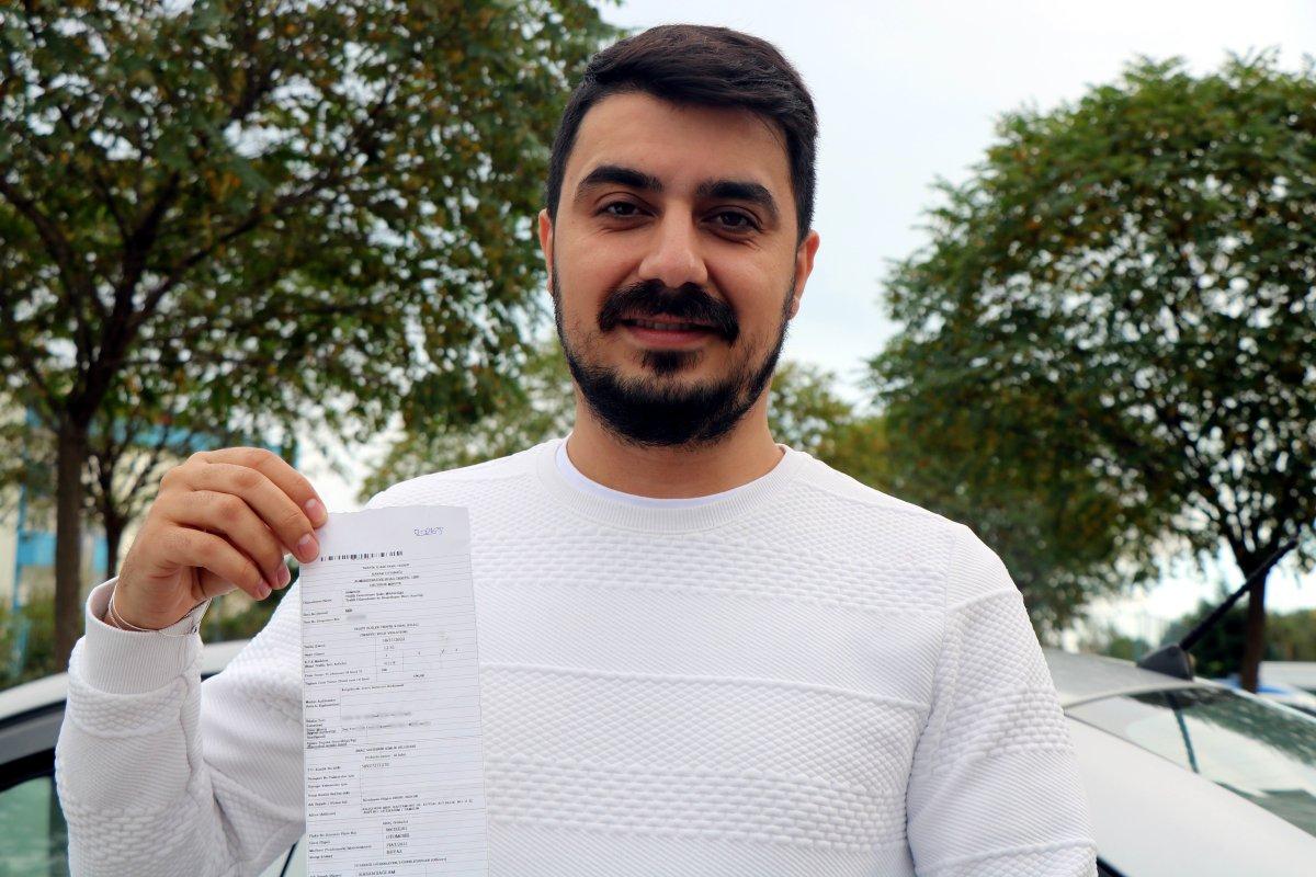 Samsun’da fıkra gibi olay: Aracı kendiliğinden durdu diye ceza yedi