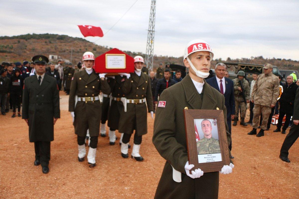 Şehit Mehmet Demir’e hüzünlü veda