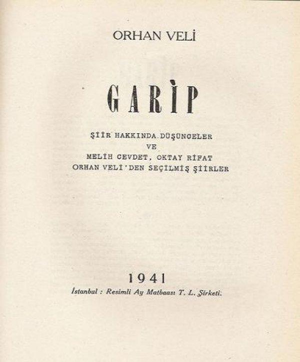 Garip Şiir Akımı'nın son temsilcisi olan şair: Melih Cevdet Anday