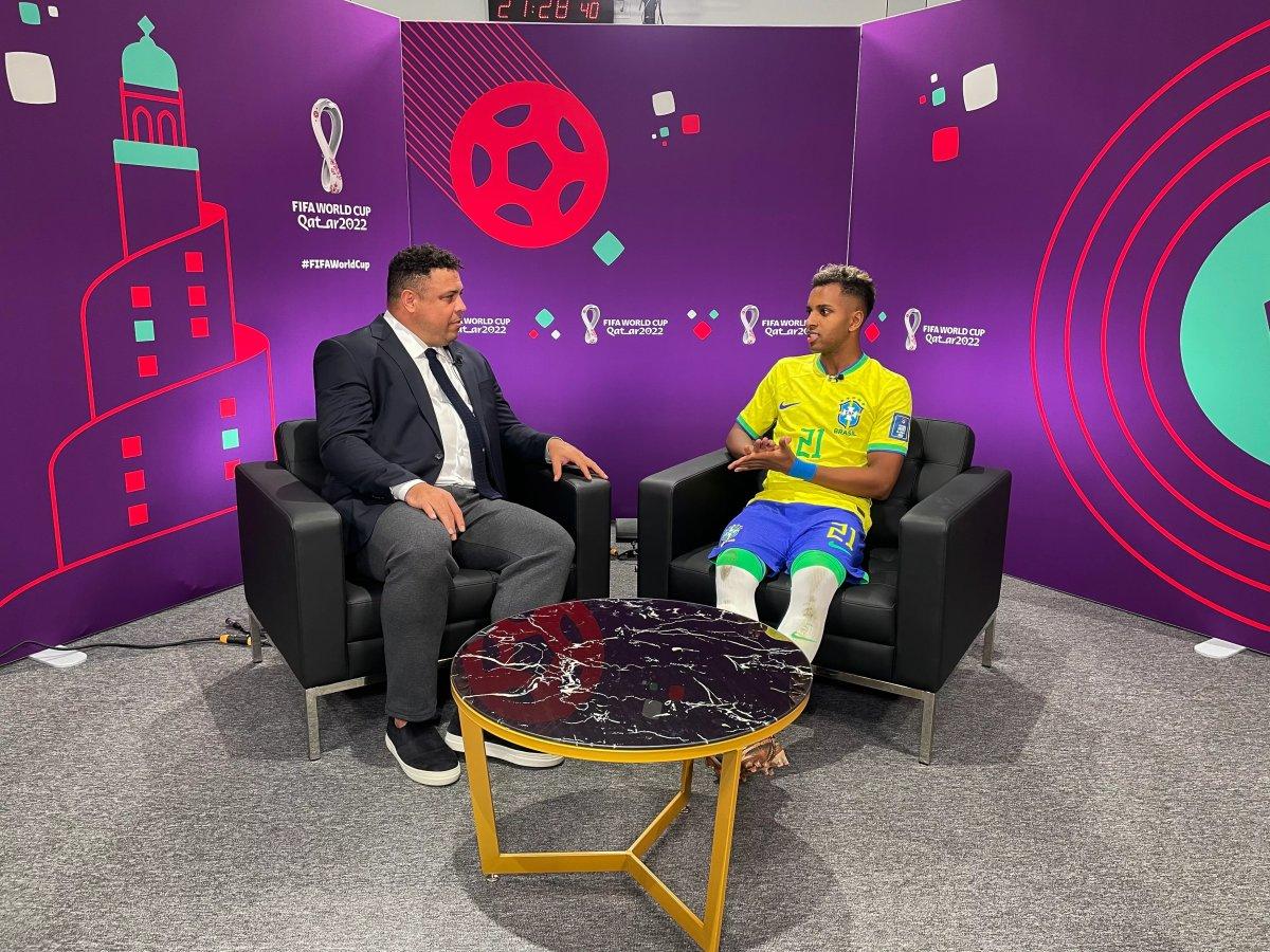 Rodrygo, Ronaldo Nazario'nun özel güçlerinden nasiplenmeye çalıştı