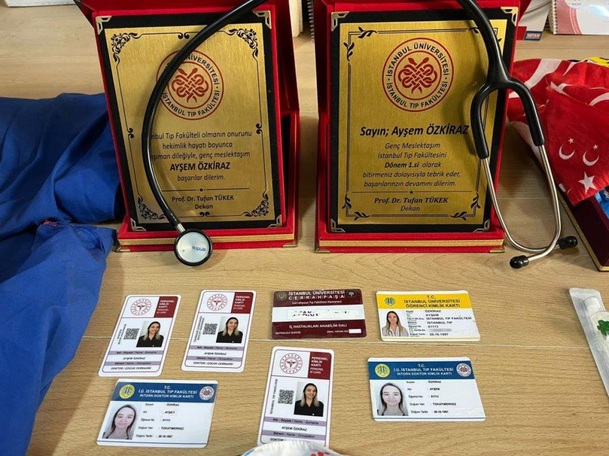 Tekirdağ'daki sahte doktor, inandırıcı olsun diye kendisine çelenk yolladı