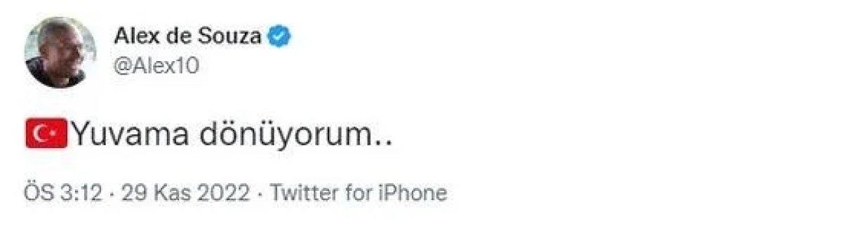 Alex de Souza: Yuvama dönüyorum