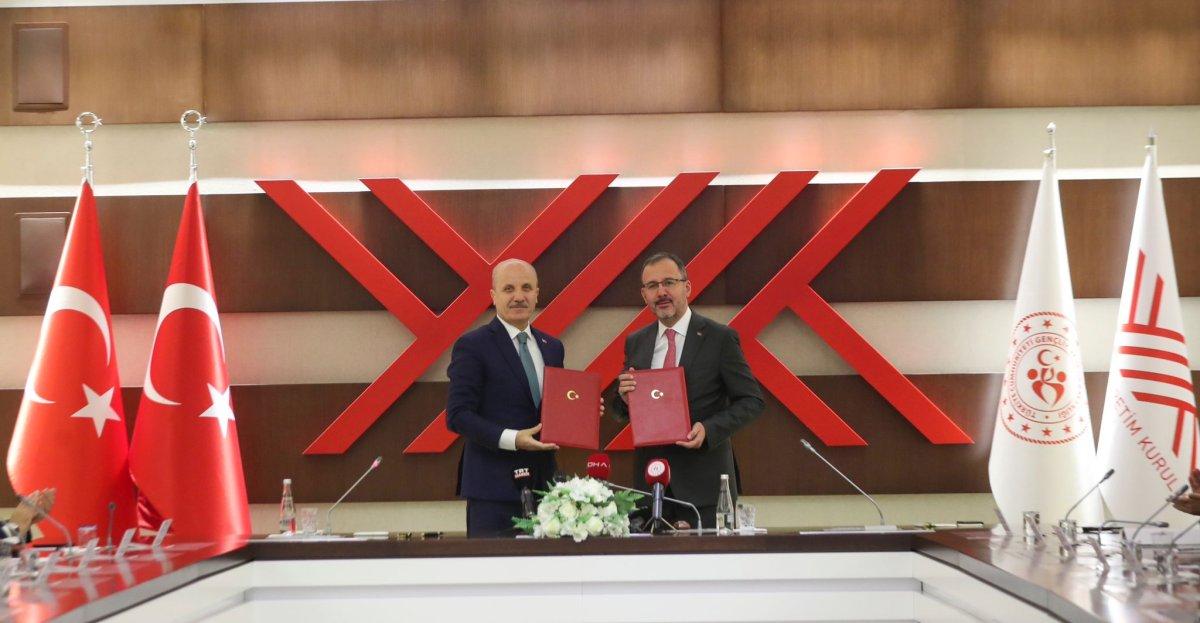 Gençlik ve Spor Bakanlığı ile YÖK arasında iş birliği protokolü
