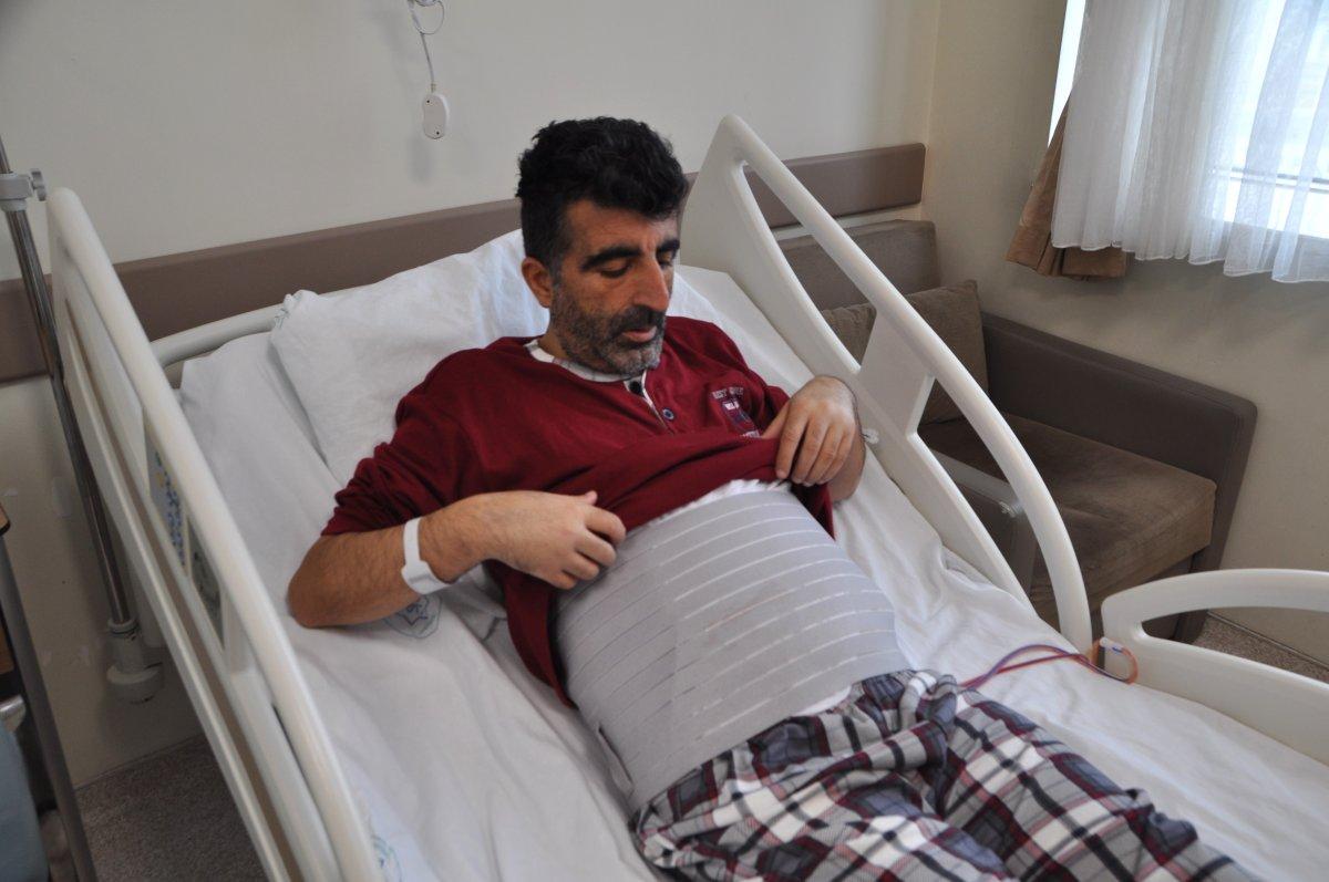Tokat'ta, hastanın karnından 13 kilogram kitle çıktı