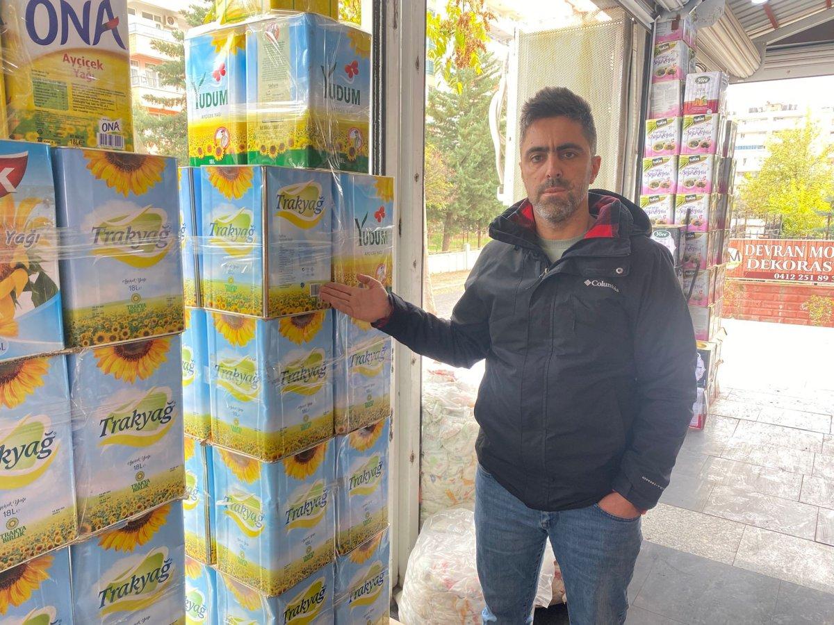Diyarbakır'da yağ tenekesi çalan hırsıza esnaf isyan etti