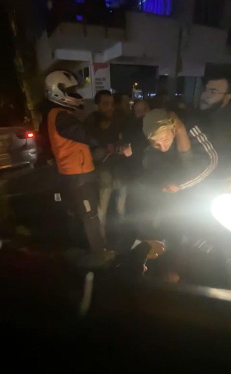 Maltepe'deki kadın sürücü çarpıştığı motosikletliyle tartıştı