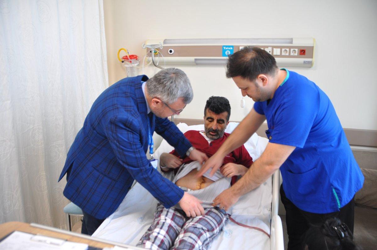 Tokat'ta, hastanın karnından 13 kilogram kitle çıktı