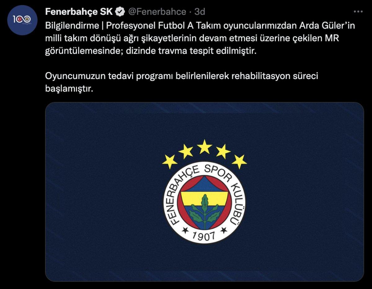 Genç oyuncu Arda Güler sakatlandı