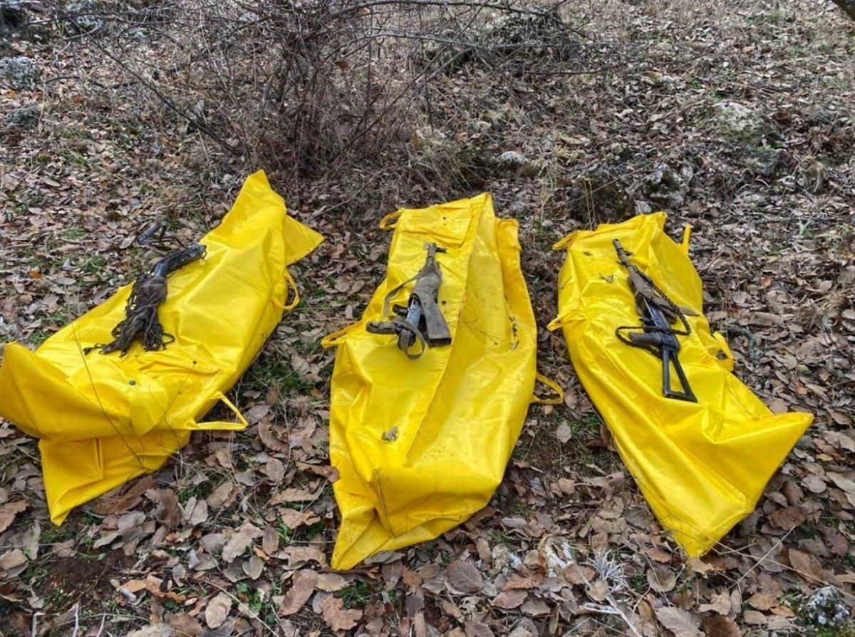 Şırnak'ta üç terörist öldürüldü 