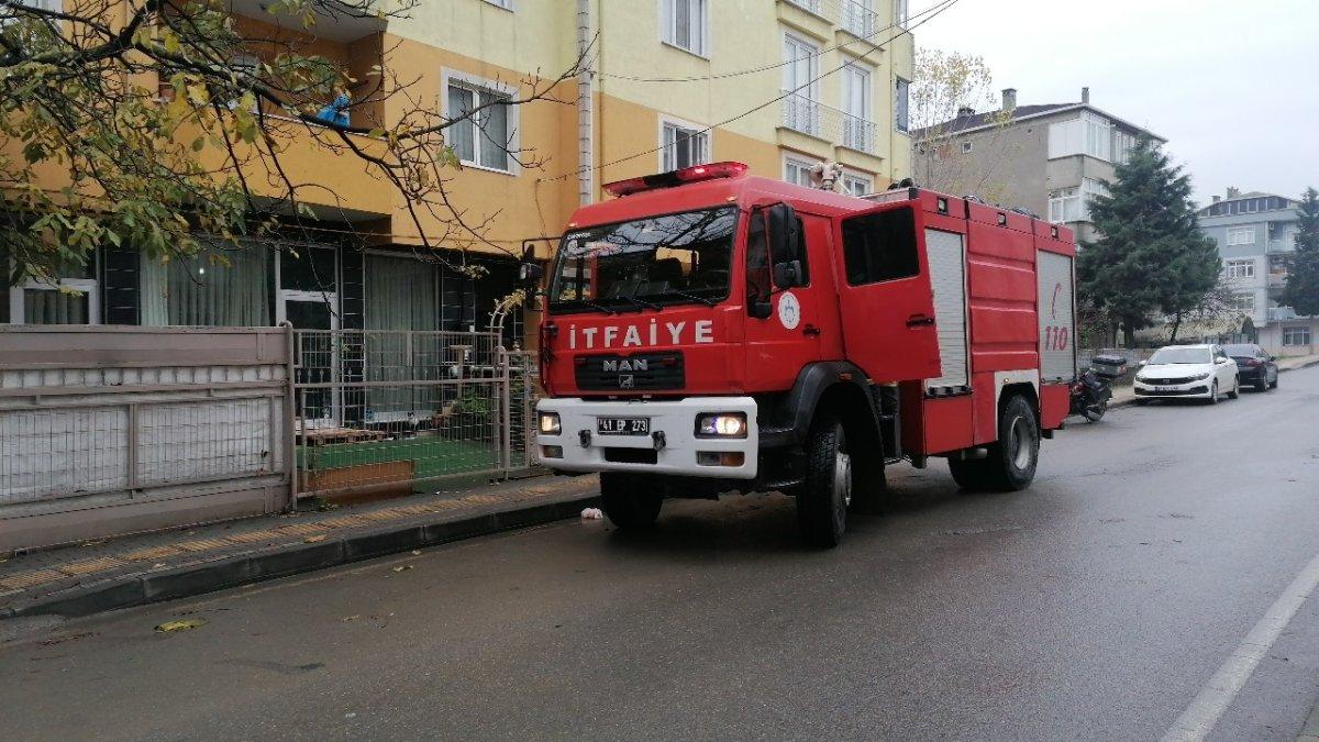 Kocaeli'de soba dumanı yangın sanıldı 