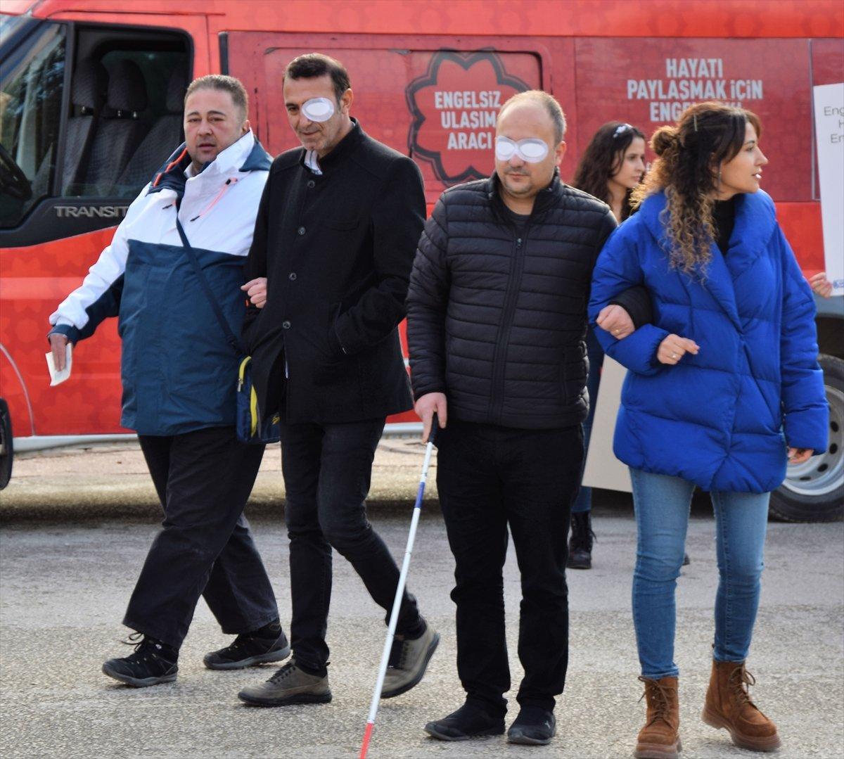 Bilecik'te Dünya Engelliler Günü'nde empati yürüyüşü